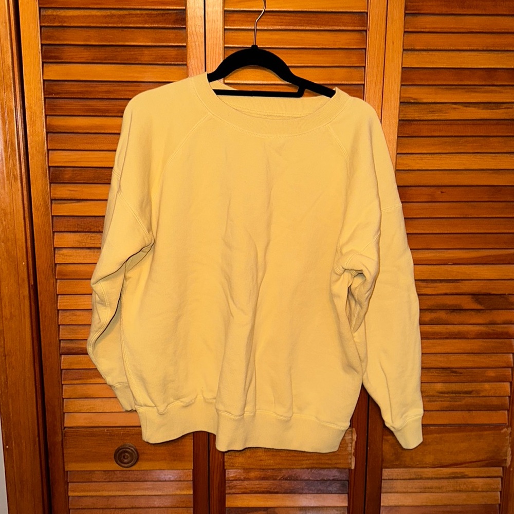 Entire world yellow sweatshirt